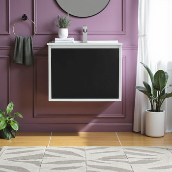 Fineline - Wall Hung Vanity & Top 600mm  Fineline - Wall Hung Vanity & Top 600mm