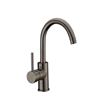 Neptune - Gun Metal Gooseneck Sink Mixer