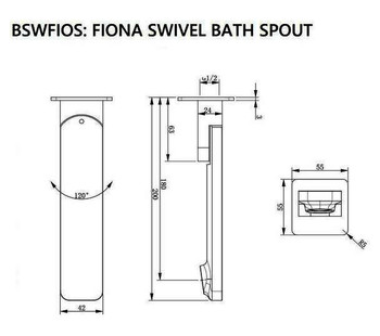 Fiona - Brushed Nickel Bathroom Swivel Spout