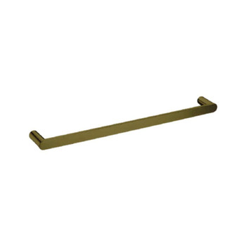 Saturn - Brushed Gold Single Towel Rail 600mm