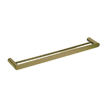 Saturn - Brushed Gold Double Towel Rail 800mm