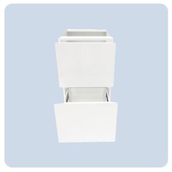 Base Cabinet 450mm with 2 Drawers in UV White