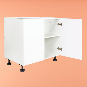 Base Cabinet 900mm with 2 Doors in UV White