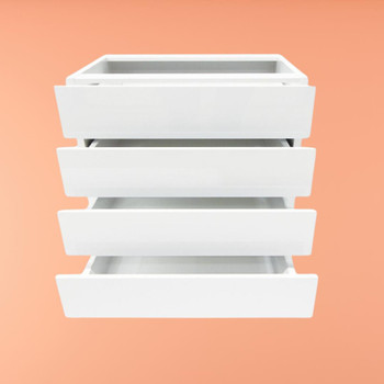 Base Cabinet 900mm with 4 Drawers in UV White