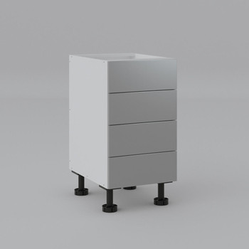 Base Cabinet 450mm with 4 Drawer in UV Light Grey