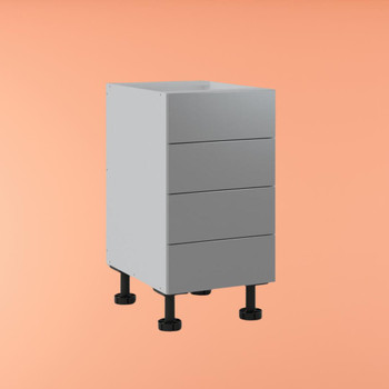 Base Cabinet 450mm with 4 Drawer in UV Light Grey