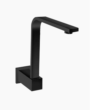 Square - Black Swivel Bath Spout