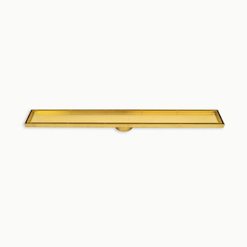 Brushed Gold Floor Channel With Tile Insert 800mm - 38mm Outlet