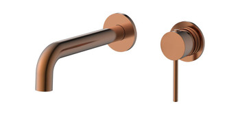 Siam - Copper Wall Bath Mixer with Spout 