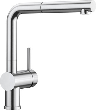Blanco Linus - Brushed Steel Pullout Sink Mixer 