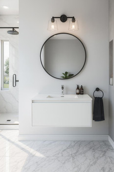Maltese - White Vanity Cabinet Wall Hung & Top Options 900mm