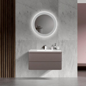 Tasman - Pink Vanity Cabinet Wall Hung With Top 1000mm 