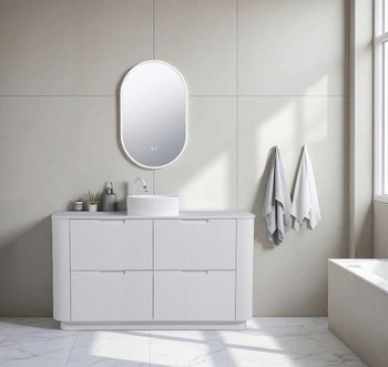 Roma - Fluted Floor Mount Vanity with Single Bowl Top Options 1500mm  Roma - Fluted Floor Mount Vanity with Single Bowl Top Options 1500mm