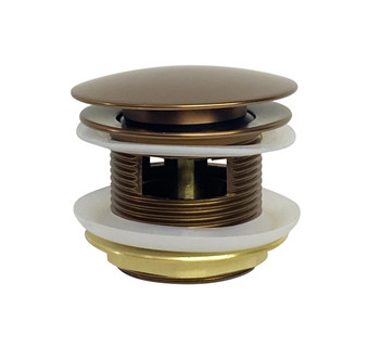 Copper Finish Pop Up Bath Waste with Overflow - 40mm 