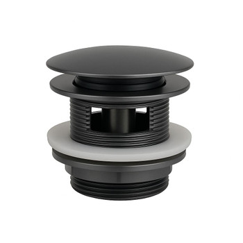 Gun Metal Pop Up Bath Waste with Overflow - 40mm 