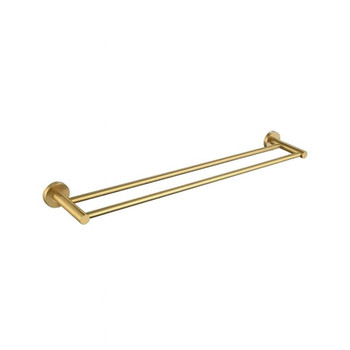 Sebastian - Brushed Gold Double Towel Rail 600mm 