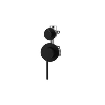 Sebastian - Matte Black Bath/Shower Mixer With Diverter 