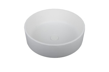Magnolia  - Round Concrete Basin 420mm with custom plug/waste  