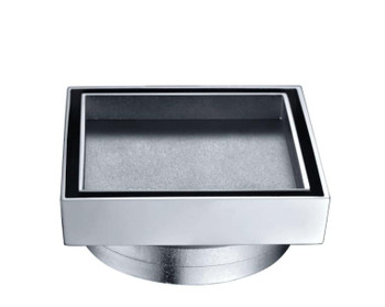 Chrome Floor Drain 75mm Outlet 