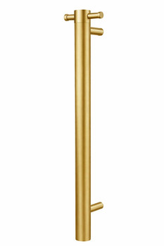 Verve - Heated Towel Pole Brushed Gold 