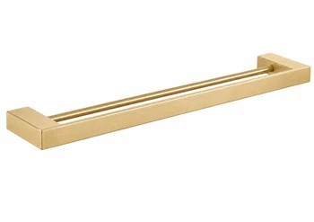 Rhino - Brushed Gold Double Towel Rail 600mm 