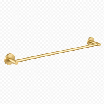Sebastian - Brushed Gold Single Towel Rail 600mm 