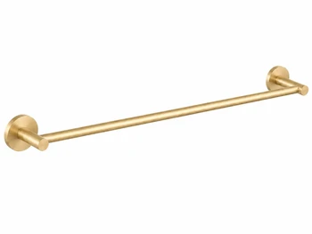 Sebastian - Brushed Gold Single Towel Rail 600mm 