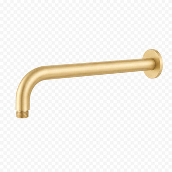 Verve - Brushed Gold Wall Shower Arm 