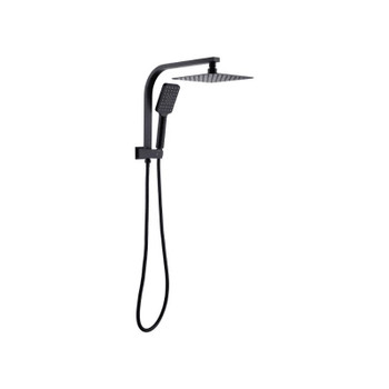 Grande - Matte Black Twin Shower Set 2 in 1 