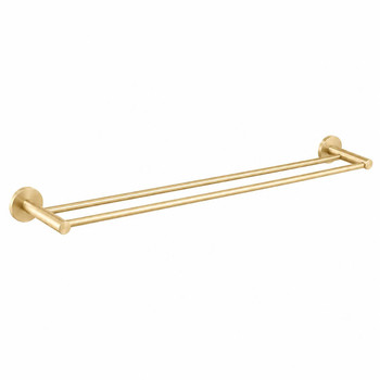 Sebastian - Brushed Gold Double Towel Rail 750mm 