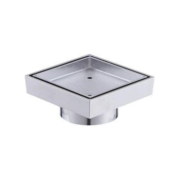 Verve - Chrome Tile Insert Drain 75mm 