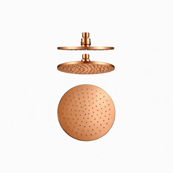Sebastian - Copper Finish Shower Rose 250mm 