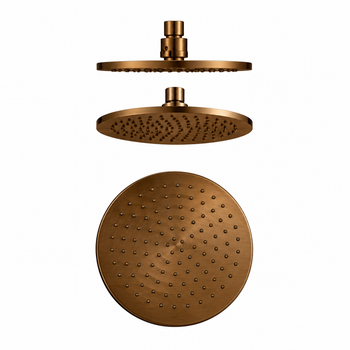 Sebastian - Copper Finish Shower Rose 250mm