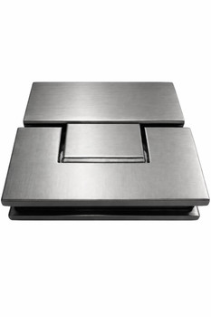 Frameless Door Hinge - Brushed Nickel  