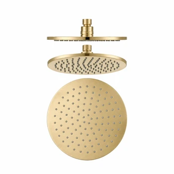 Sebastian - Brushed Gold Shower Rose 400mm 
