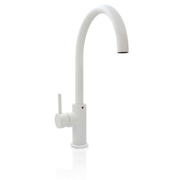 Billi - Mixer Tap Round Gooseneck Stand-Alone in Matte White 