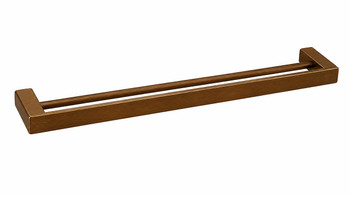 Fiona - Copper Finish Double Towel Rail 800mm 
