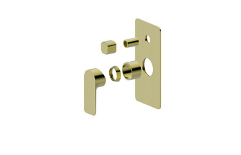 Jade - Bath Shower Diverter Mixer Trim Kit Brushed Gold 