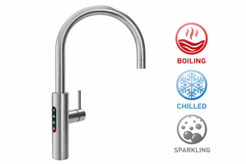 Billi - Home BCS with Gooseneck Multifunction Mixer Tap Brushed 
