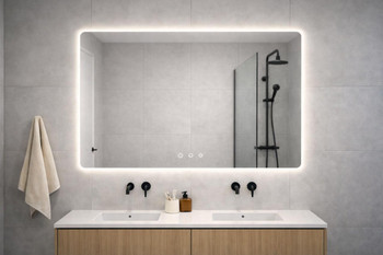 LED Rectangle Sensor Mirror 1200mm 