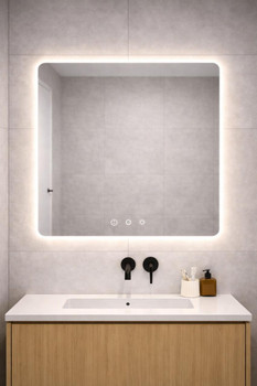 LED Square Sensor Mirror 750mm 