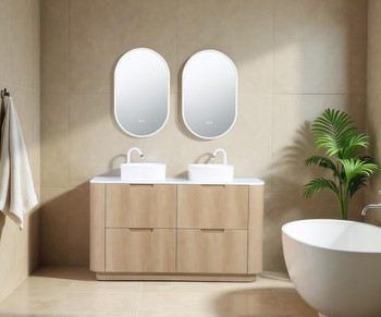 Roma Oak Fluted Floor Mount Vanity Double Bowl 1500mm  