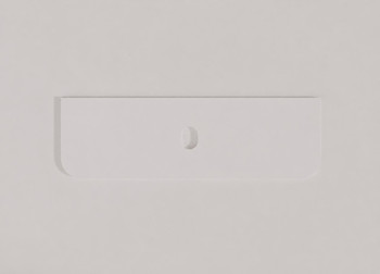 Vanity White Stone Top Single Basin 1500*460*20mm – R125 Front Corners 