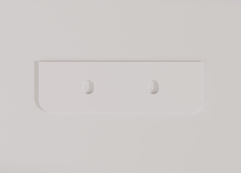 Vanity White Stone Top Double Basin 1800*460*20mm – R125 Front Corners
