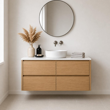Willow Oak Wall Hung Vanity 1200mm 