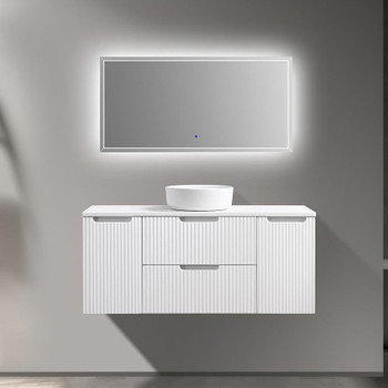 Ida White Wall Hung Vanity 1200mm 