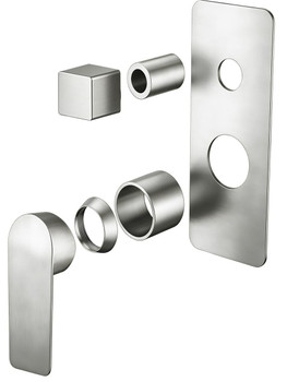 Rhino - Brushed Nickel Bath/Shower Mixer With Diverter 