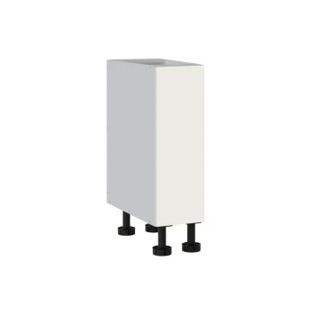 Base Cabinet 250mm with 1 Door in Aston White Smooth Polytec 