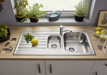 Blanco Livit II 6S - 1½ Bowl Sink with Drainer 