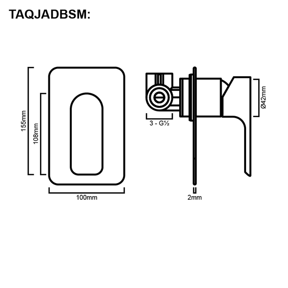 Jade - Chrome Bath/Shower Mixer